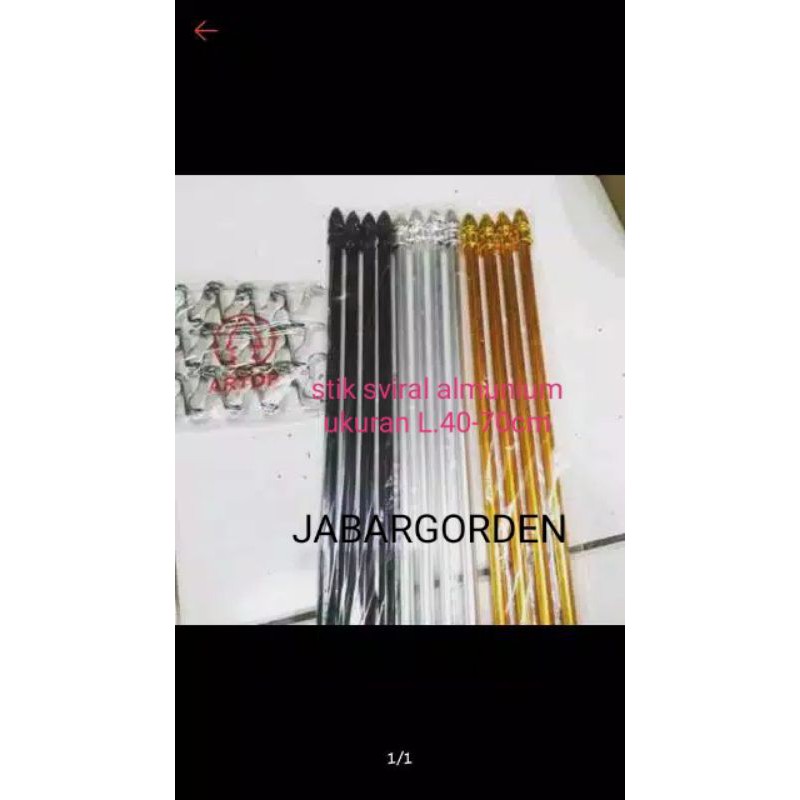 stik / stick gorden kupu-kupu / spiral,sviral jendela minimalis ukuran 35-60cm
