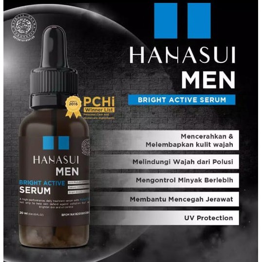 * NCC * Hanasui Men Serum Bright Active With PolluSTOP - For Men - Netto 20 ml