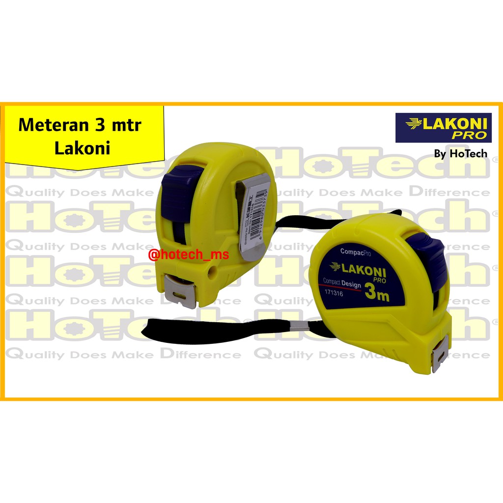 Meteran 3m Lakoni | Meteran 3 meter Lakoni | Meteran Lakoni 3m