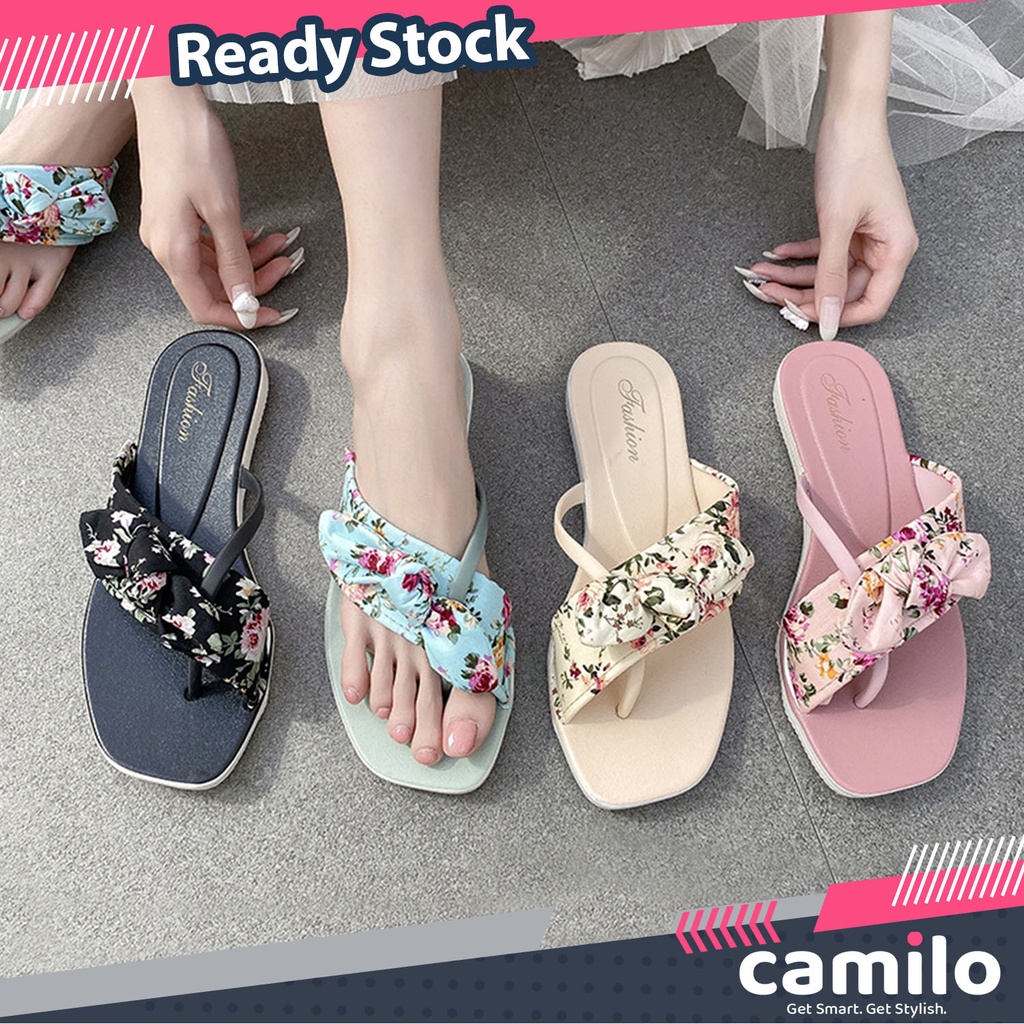 ☀CAMILO☀  Sandal Wanita / Sandal Slop Wanita / Sandal Fashion Wanita Murah / Sandal Cewek SF14