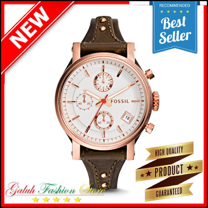 Jam Tangan Wanita Fossil New Boyfriend Brown Es3616 / Es 3616 Original