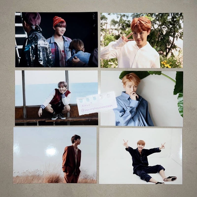 ONEUL postcard BTS jhope namjoon photocard