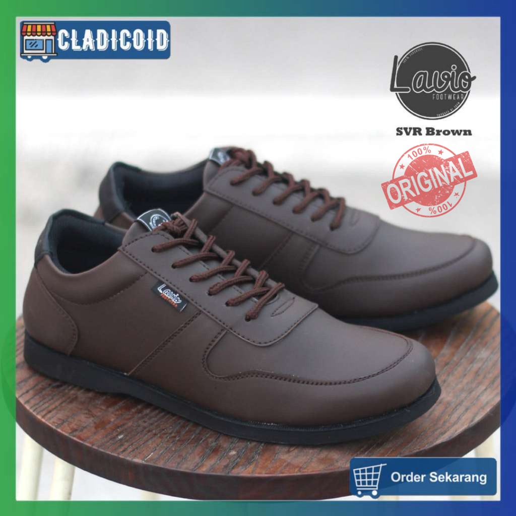 Sepatu Formal Pria Original Dengan Tali Lavio SVR Cocok Untuk Kuliah, Sekolah, Kerja Kantoran