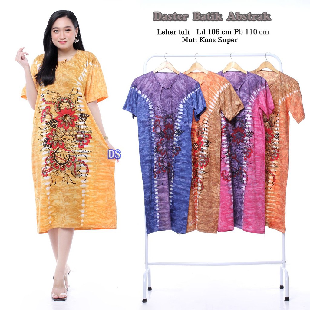Daster kaos Tie Dye Jumputan Pekalongan abstrak 2
