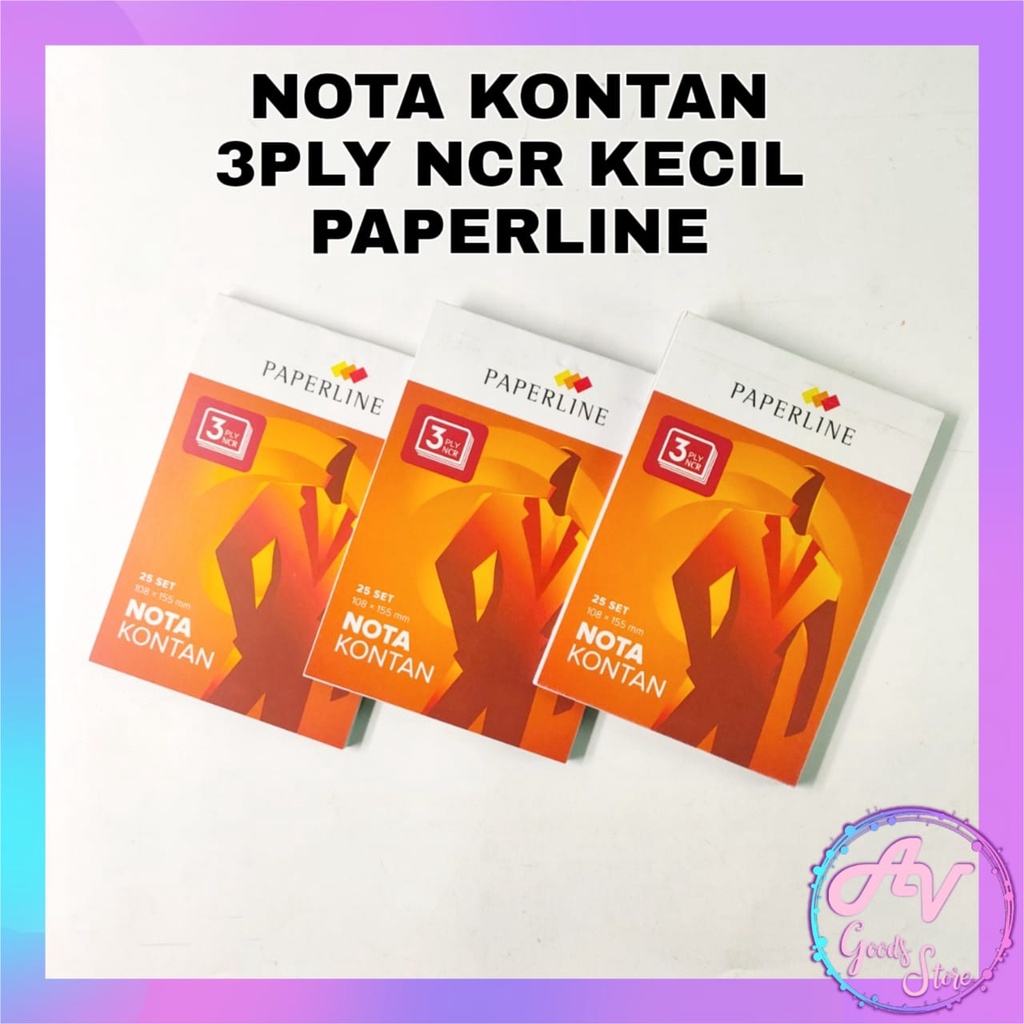 

Nota / 1Pcs Nota Kontan Paperline KECIL 3PLY (NK K3 NCR)