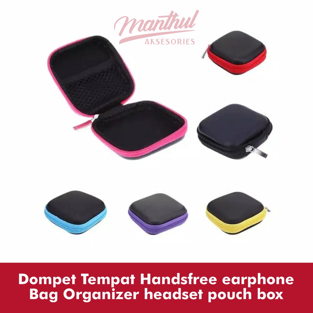 Dompet Tempat Handsfree earphone Bag Organizer headset pouch box