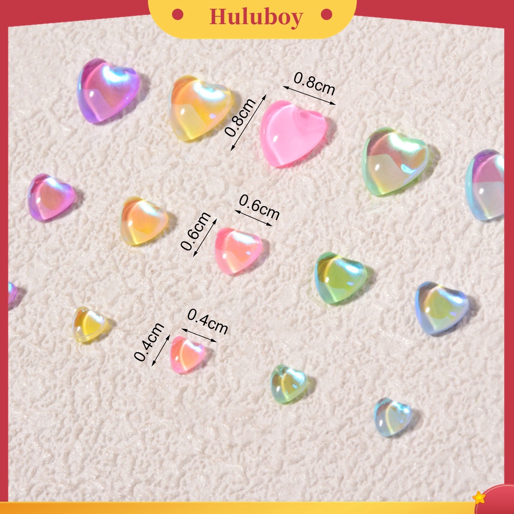 Huluboy Huluboy♡ 20pcs / Kantong Ornamen Pita Kristal Berlian Imitasi Glitter Efek Visual 3D Untuk Wanita