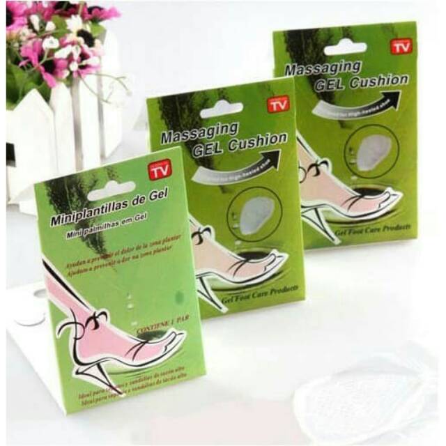 SHOES PAD SILICON - Silicone Shoe Pad Gel  - Silikon Sepatu Bening harga per pasang Insole