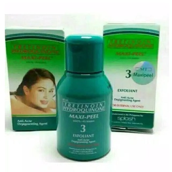 [COD] [ORIGINAL FILIPINA] MAXIPEEL TRETINOIN HIDROQUINONE TONER ANTI ACNE ORIGINAL ASLI HIJAU / maxi