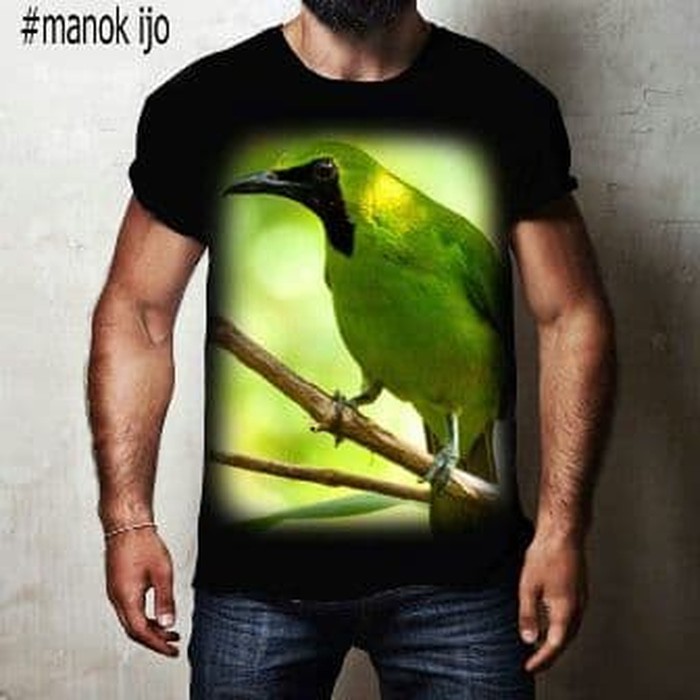 Promo T Shirt Burung Ocehan Cucak Ijo Kaos 3d Burung Kicau Mania