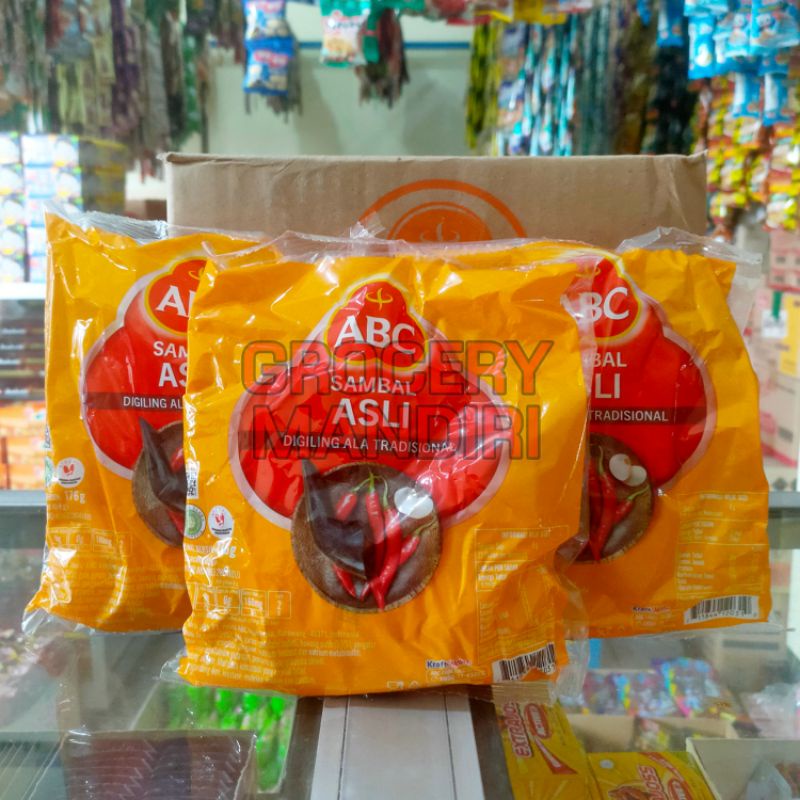 

Saos Sambal Asli ABC Sachet Kemasan 8 Gram & 18 Gram