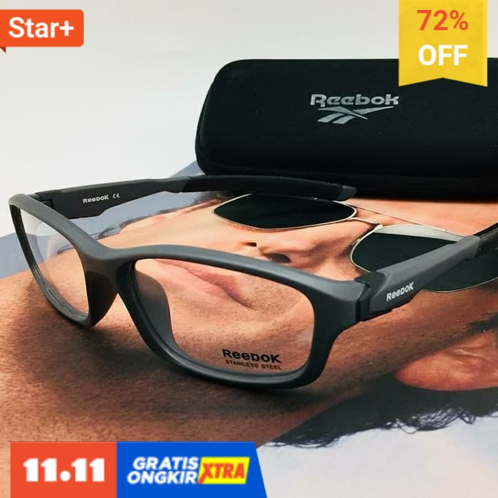 Kacamata Frame Pria Reebok Merk Baru Terb