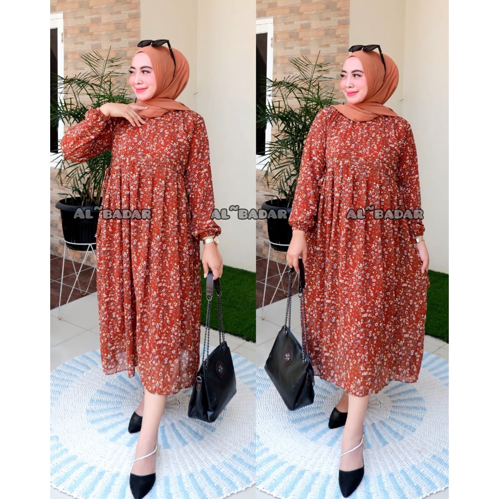 [ BISA COD ] MIDIDRESS CERUTY BABYDOLL MOTIF FRIEANDLY BUSUI MIX TALI SAMPING,MIDIDRESS FRIEANDLY BUSUI MODEL TERBARU,MIDIDRESS TERLARIS MIX TALI SAMPING