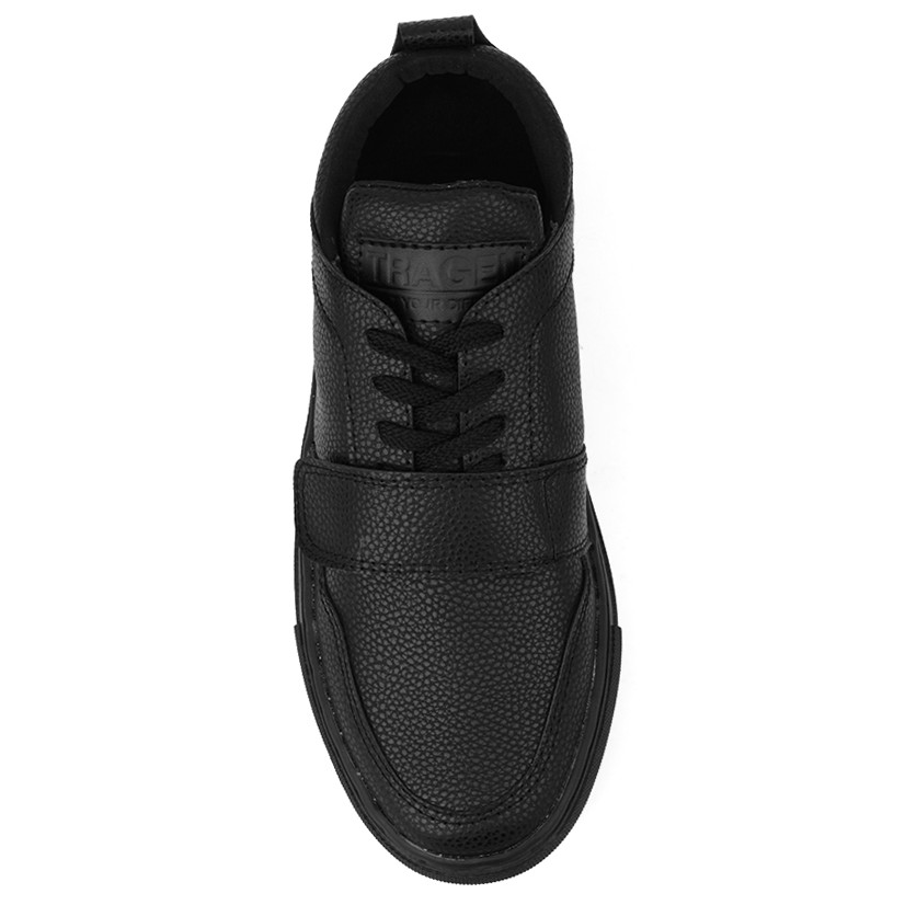 Sepatu Sneakers Pria Hitam Strap Casual Tali Velcro Sneaker Laki Ori |GATES BLACK| FORIND x Tragen