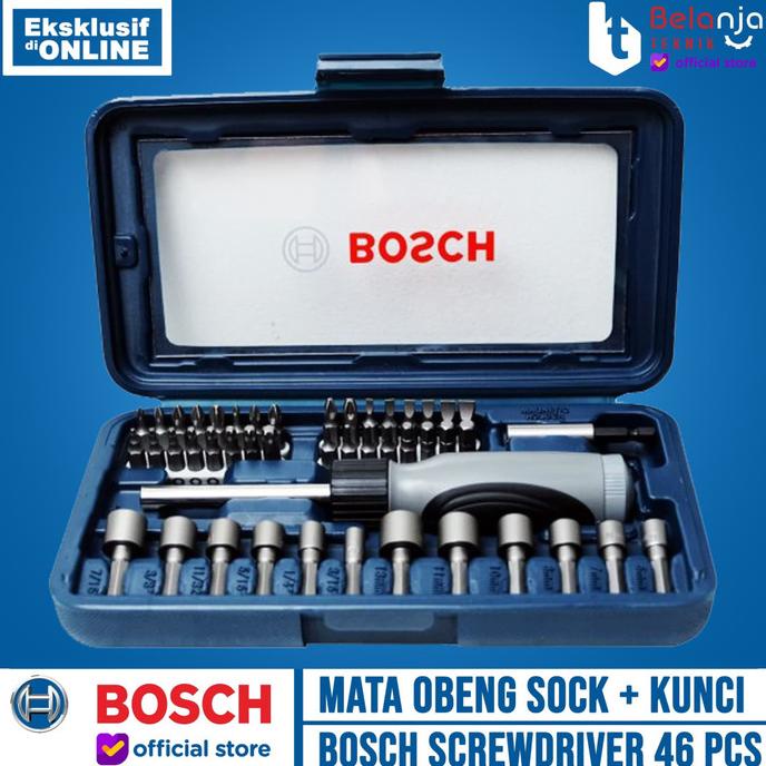Bosch Screwdriver Set X-line 46 Pcs Mata Obeng Sock Kunci Shock Set ---Termurah---