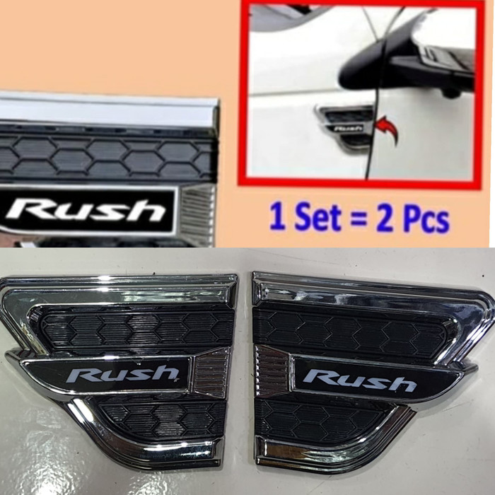 Side vent VENTILATOR AIR FLOW SAMPING TOYOTA RUSH UNIVERSAL CHROME HITAM TWOTONE