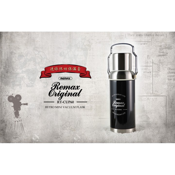 REMAX RT-CUP60 - Thermos Retro Mini Vacuum Flask Stainless Steel 600ml