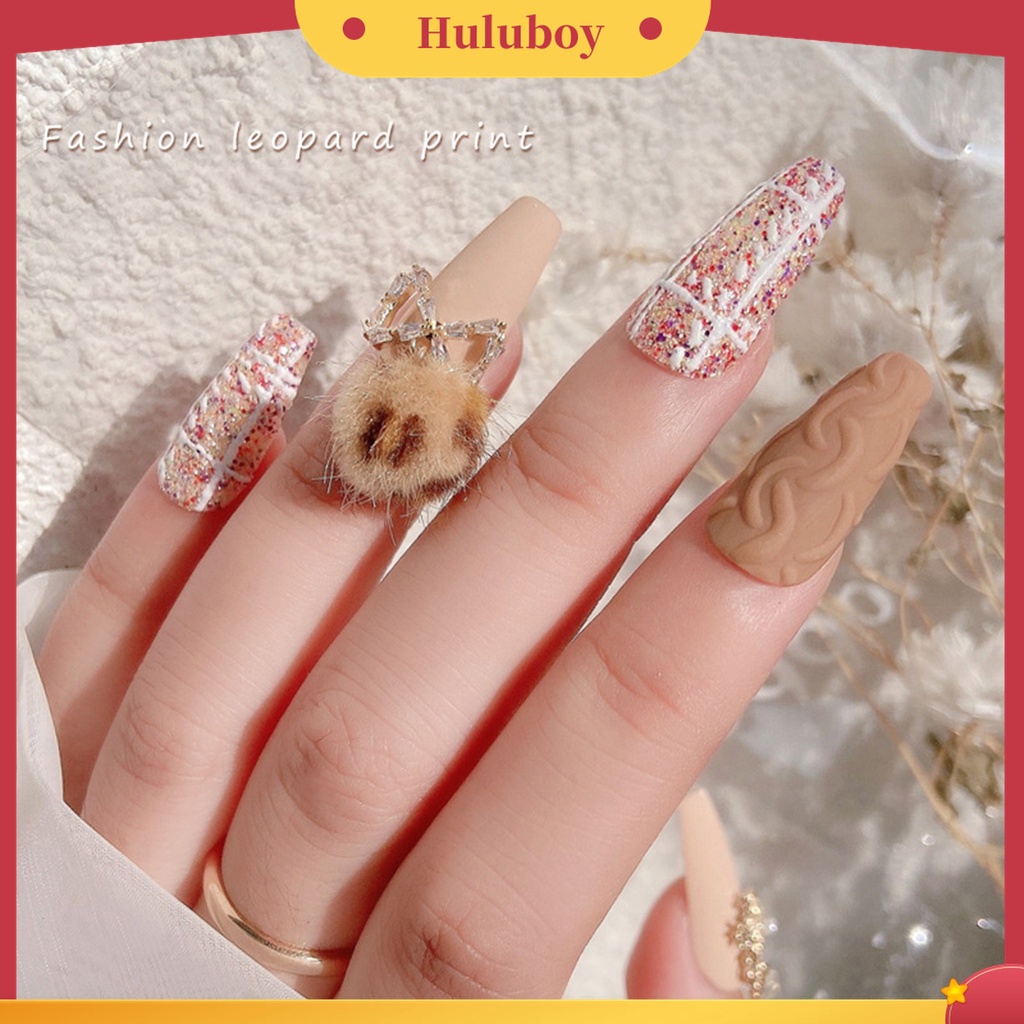 Huluboy Huluboy♡ Liontin Rantai Bola Berlian Imitasi Untuk Dekorasi Manicure