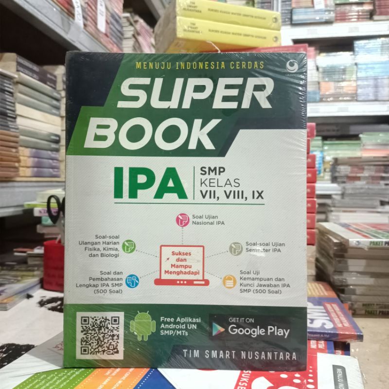 BUKU OBRAL SUPER MURAH - Buku LATIHAN SOAL SMP MATEMATIKA / KIMIA / FISIKA / SOAL SOAL SMP-Superbook IPA
