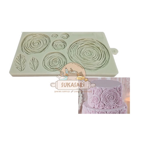 

Silicone mould mix rose flower leaf no (6) (cetakan bunga mawar daun)