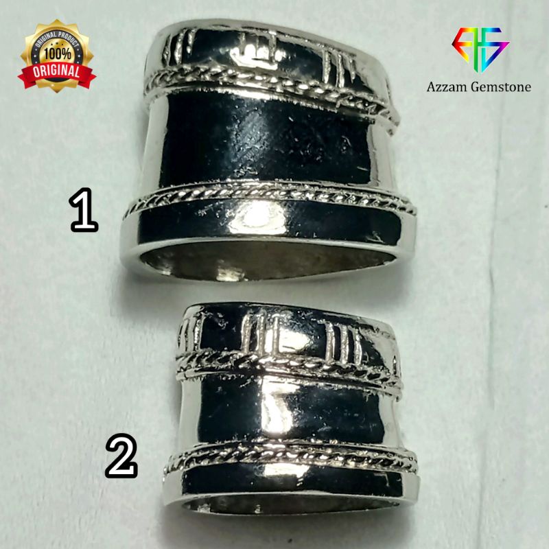 Cincin Kalasa Sumpa Ring Bugis Baa-dik Logam Coin bkn Pendokok Mendak Kuningan Perak Emas