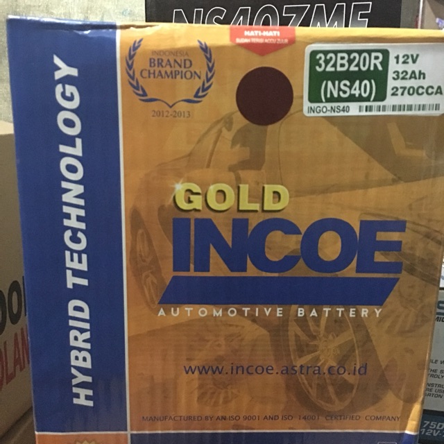 Aki Accu Incoe Gold NS40 32ampere