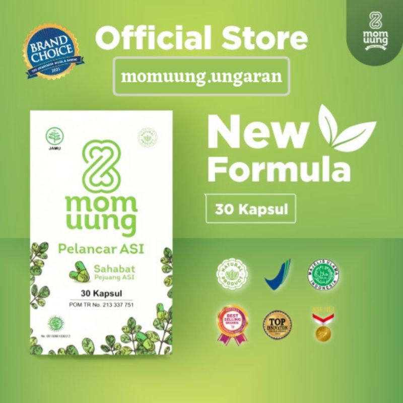 Jual MOM UUNG ASI BOOSTER ISI 30 KAPSUL/MOM UUNG PELANCAR ASI HALAL