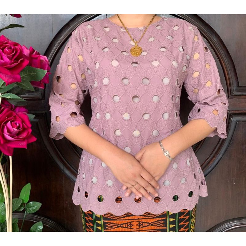 blus katun bolong import bs cod