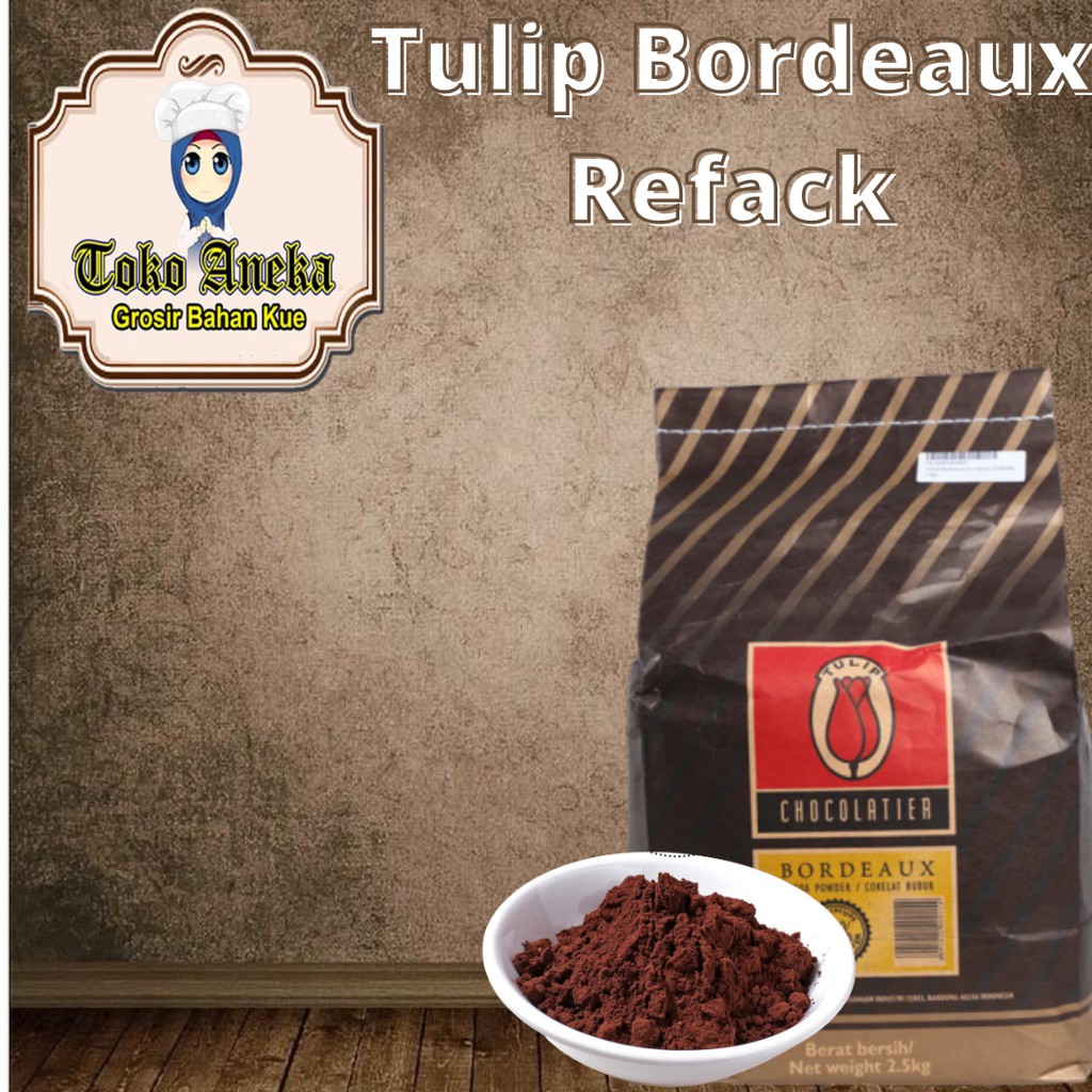 

Coklat Bubuk Tulip BORDEAUX Kemasan 250gr