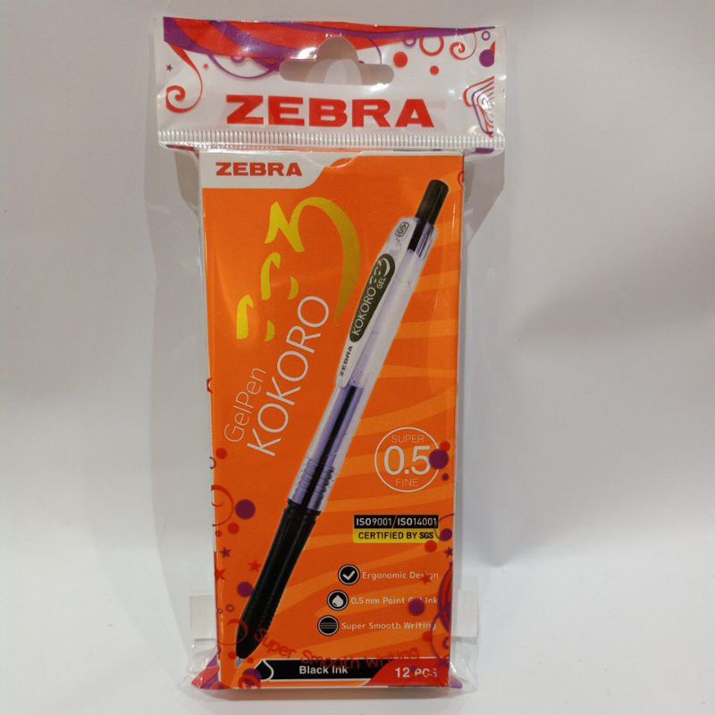 

GRAMEDIA BSD CITY - ZEBRA Kokoro 0.5 Set 12 Black
