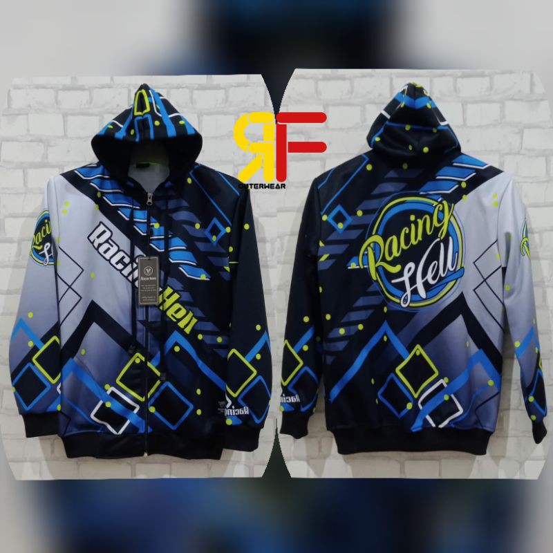 JAKET HOODIE RACING ANAK UMUR 6-15 TAHUN