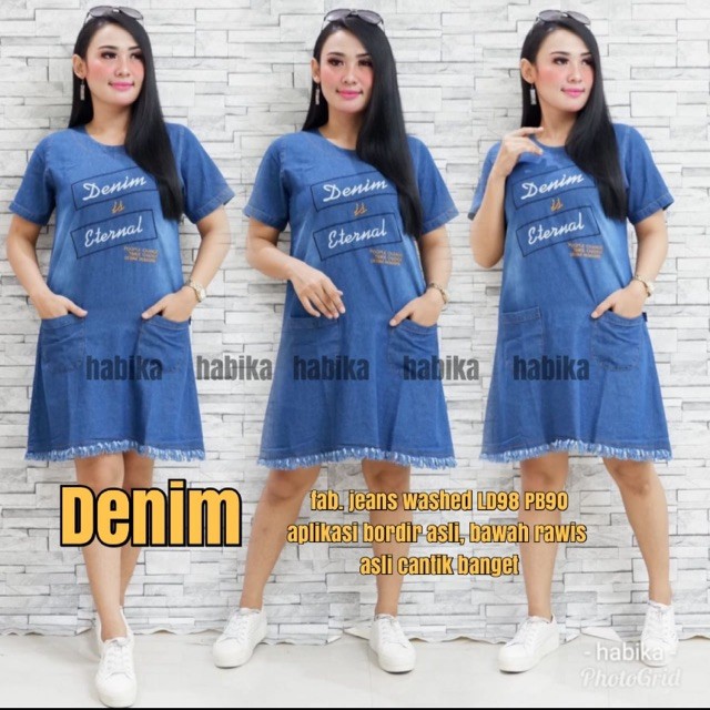 Denim Dress matt Jeans Wash