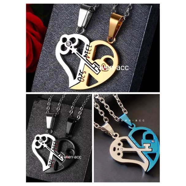 Kalung Kopel Titanium Pria dan Wanita V3