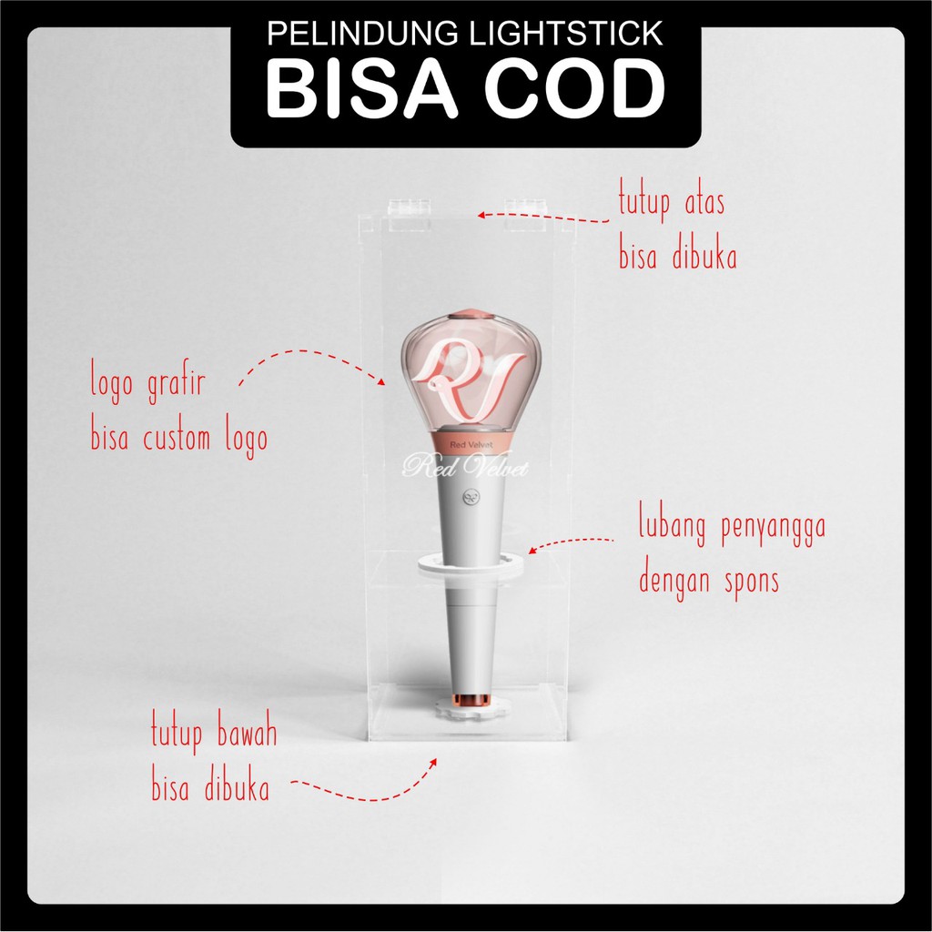 LIGHTSTICK RED VELVET / PELINDUNG LIGHTSTICK RED VELVET / LIGHTSTICK SM ENTERTAINMENT