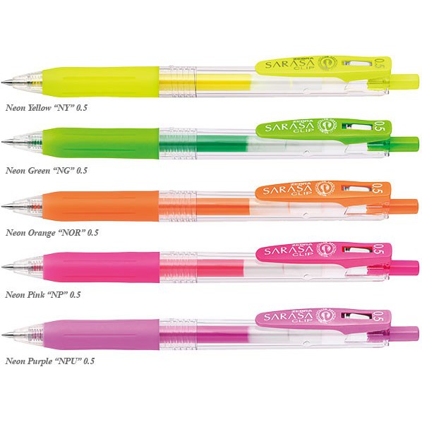 

TBMO BOLPEN ZEBRA SARASA CLIP 0.5 NEON