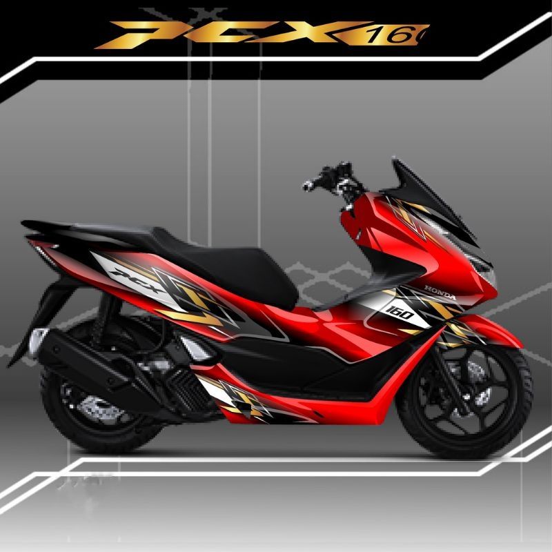 DECAL FULL BODY MOTOR HONDA PCX 160 sticker variasi keren