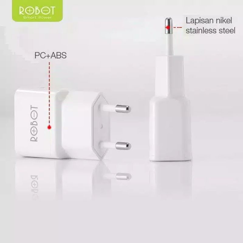 Kepala Batok Power Adapter PD 2.4A 2 Dual Output Charger Charging Travel USB Fast Flash Chasan Casan