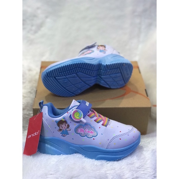 Sepatu sneakers anak ANDO LILY CANDY 3 warna sz 25-32