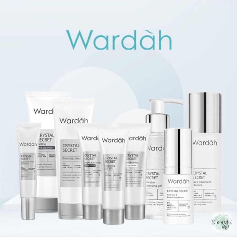 WARDAH CRYSTAL/WHITE SECRET CREAM SIANG / MALAM 15 ML