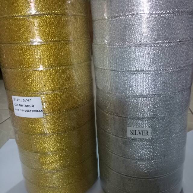 Pita GLITTER gold silver 2cm