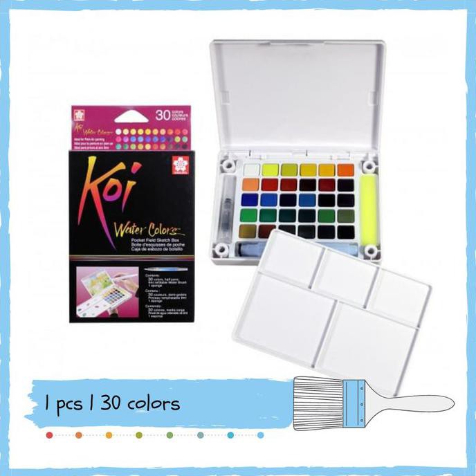 

Terbaru! Sakura Koi Watercolor 30 | Pocket Field Sketc Box Termurah