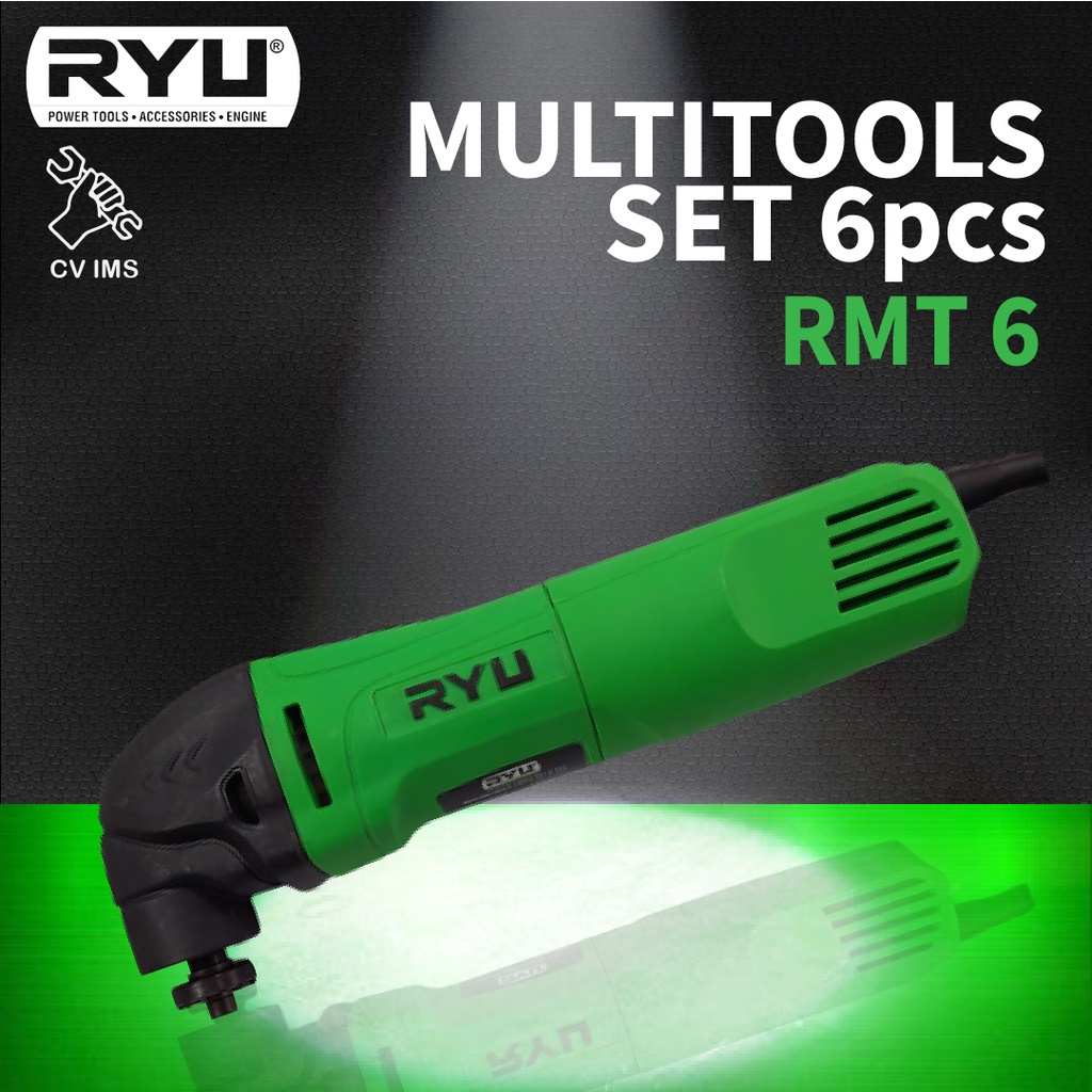 RYU Mesin Multi Oskilasi Multitools Set 6pcs