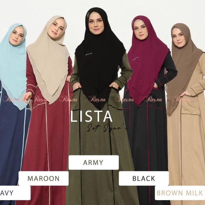 Lista Set by Rayna Syari Original