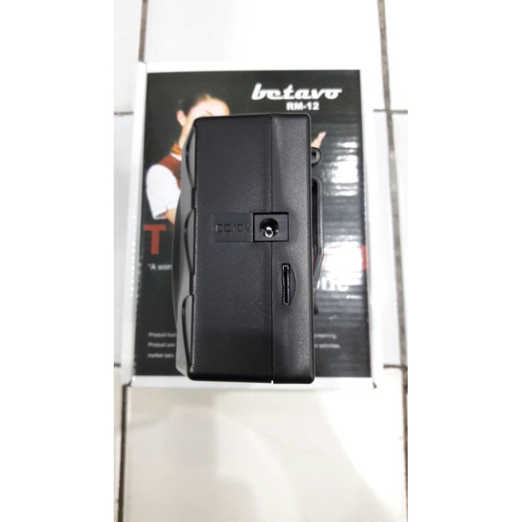 Speaker Pinggang Mini Waistband Amplifier Betavo RM12 RM-12 Top Murah