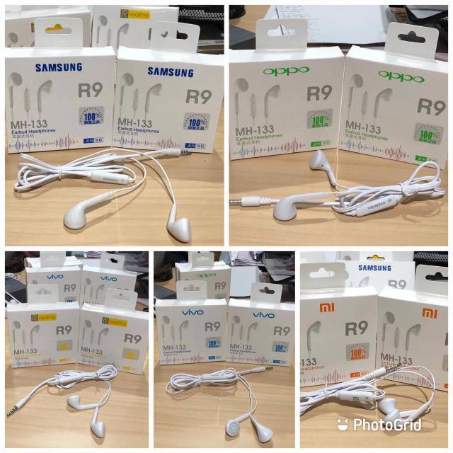 headset MH 133 + PACKING / handsfree / earphone samsung , oppo , xiaomi , vivo