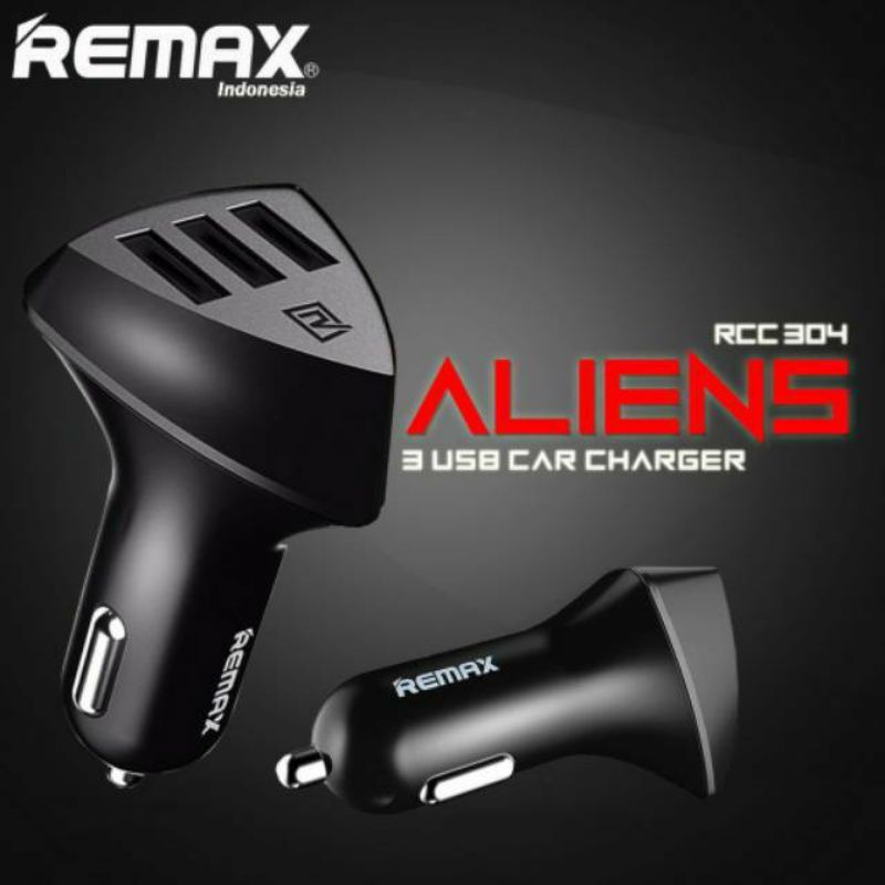 Saver Car Charger Mobil Output 3 Usb Alien Rcc304 Series Fast Charging