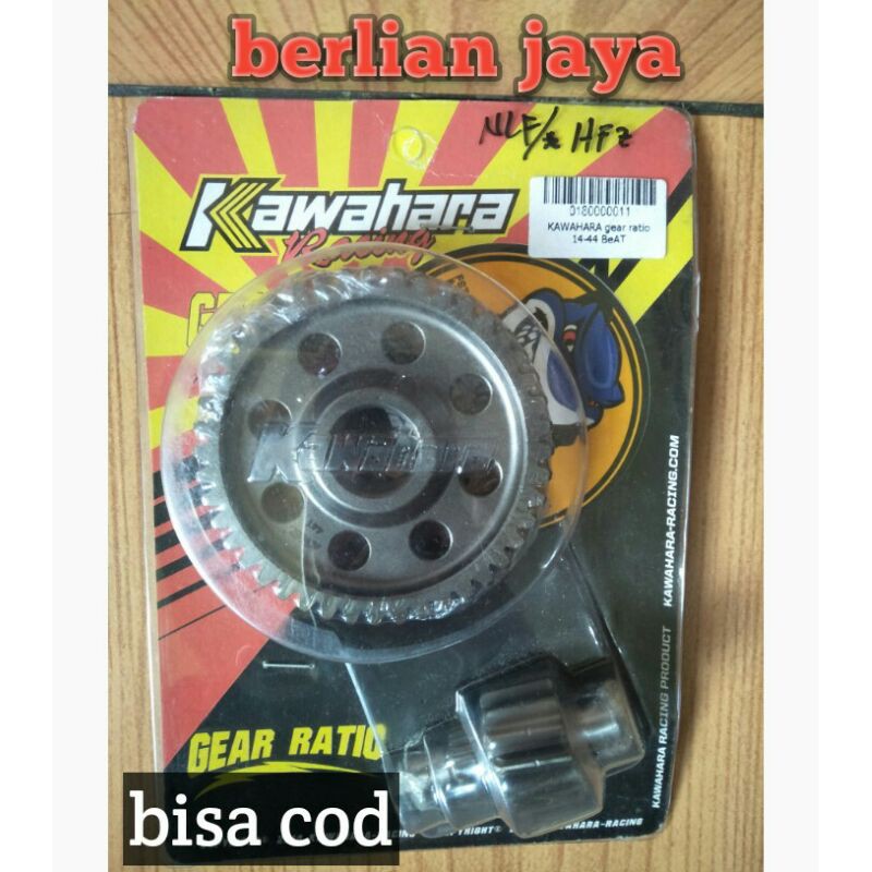 gigi rasio/gear box racing kawahara dan gf racing buat motor  beat lama/beat karbu/beat fi/Scoopy fi
