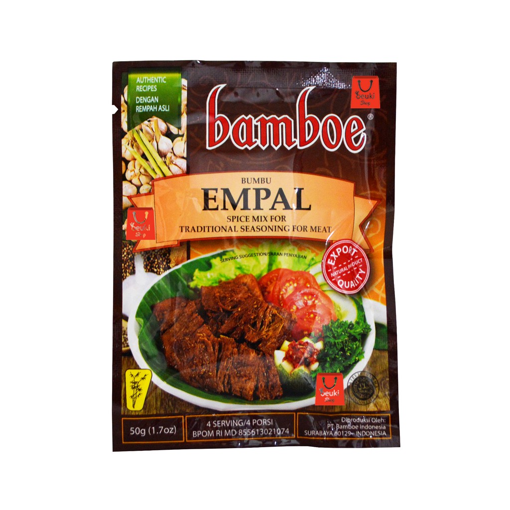 

ECER Bamboe Bumbu Empal Khas Indonesia Bumbu Masak Instan - 50gr