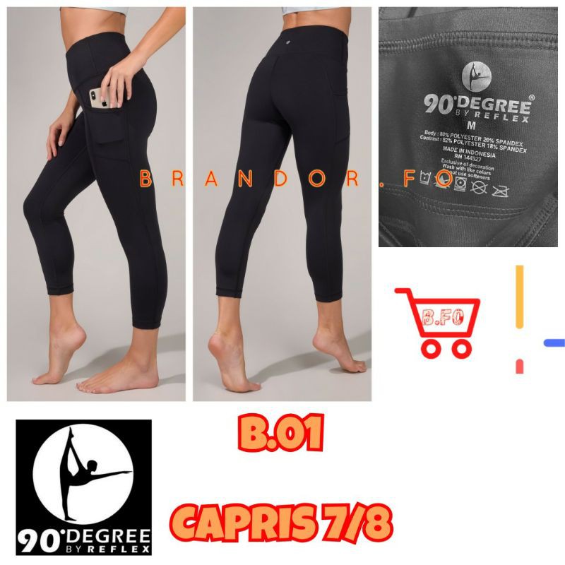 High Waist Capris 7/8 - 90° Degree by Reflex