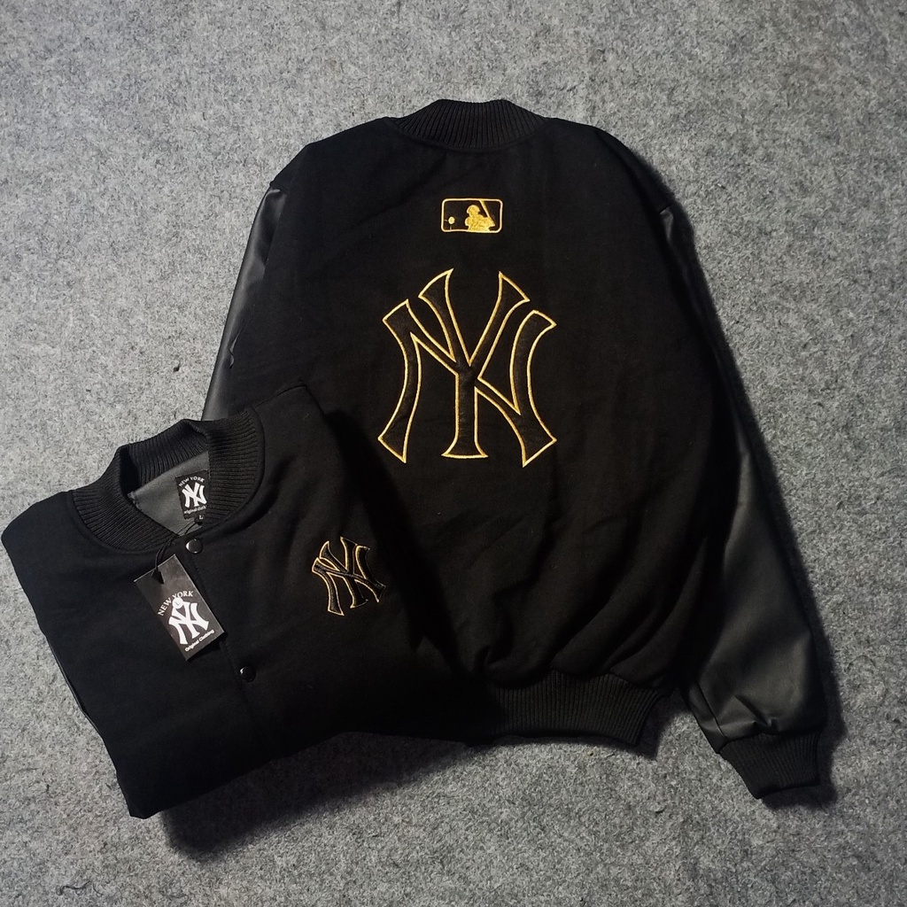 JAKET BASEBALL VARSITY JACKET VINTAGE- JAKET VERSITY NEWYORK MLB - FULL BORDIR